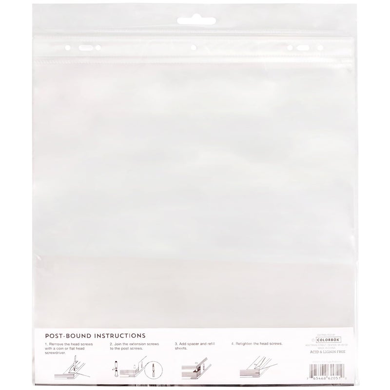 Colorbok Page Protectors (10 Pack), 12 by 12" White - Image 2